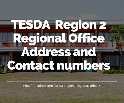 TESDA Office Address and Contact Numbers.